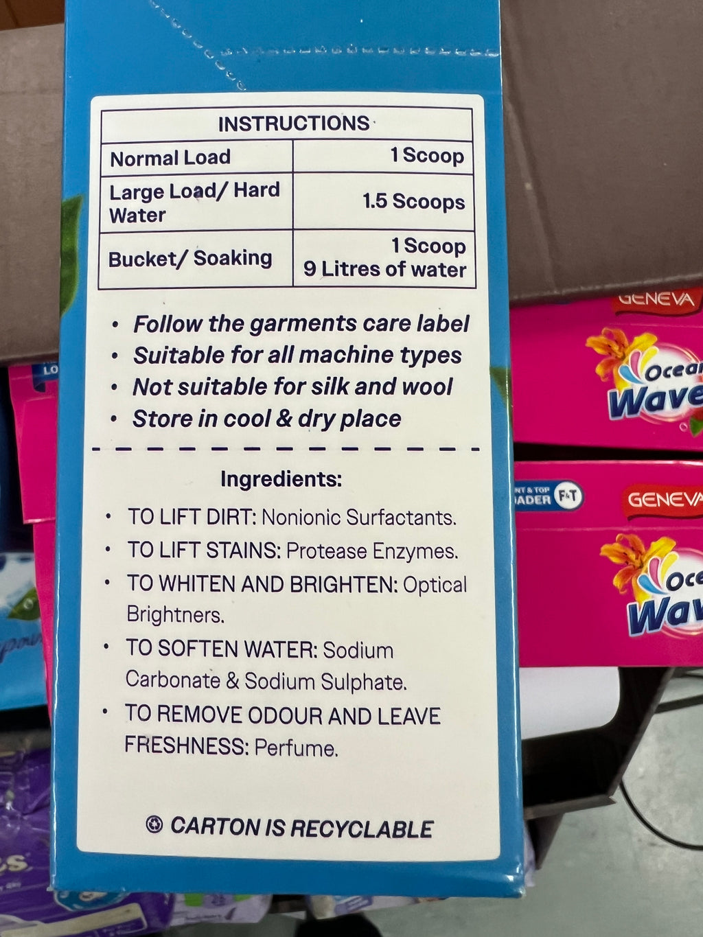 Geneva Frangipani 500g Laundry Powder