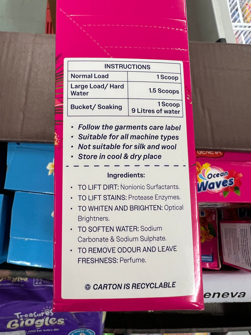 Geneva Tropical 500g Laundry Powder
