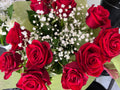 Red Licorice with Dancing White Gypsophila