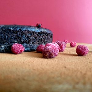 Arobake Vegan Chocolate Raspberry Cake
